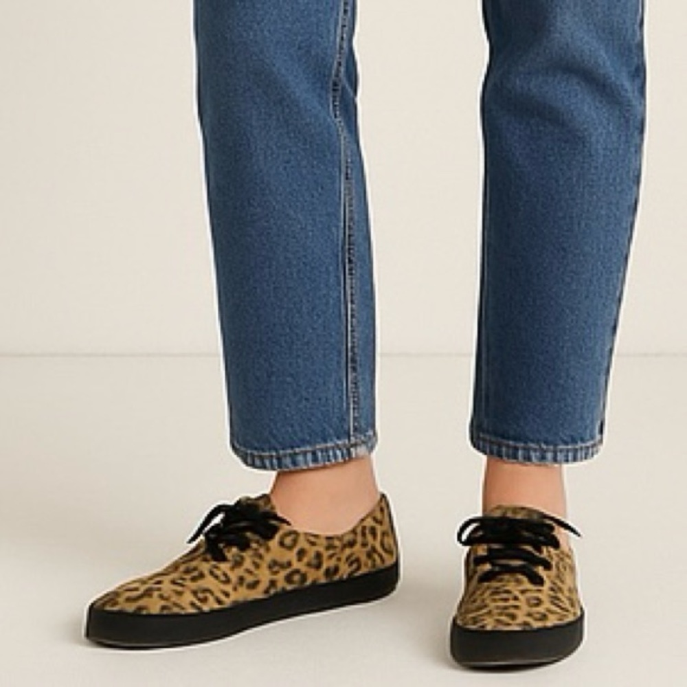 Vans Off the Wall Cheetah Print Skate Sneakers Size 9.5